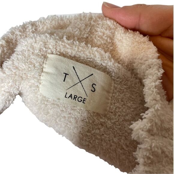 Thread and Supply tricolor colorblock fuzzy sweater large - Picture 2 of 8